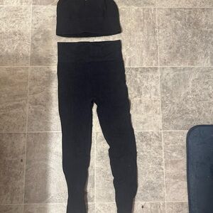 Women’s Black Leggings Set